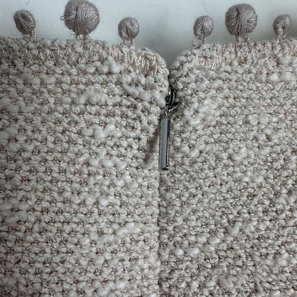 REBECCA TAYLOR Stretch Boucle Dress, Women's Size 6 Ivory Cream - Picture 13 of 16